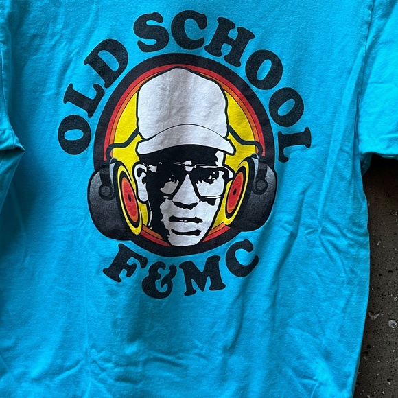 Franklin & Marshall Old School Graphic Tee Shirt, Turquoise, Made in Italy, S - Picture 3 of 11